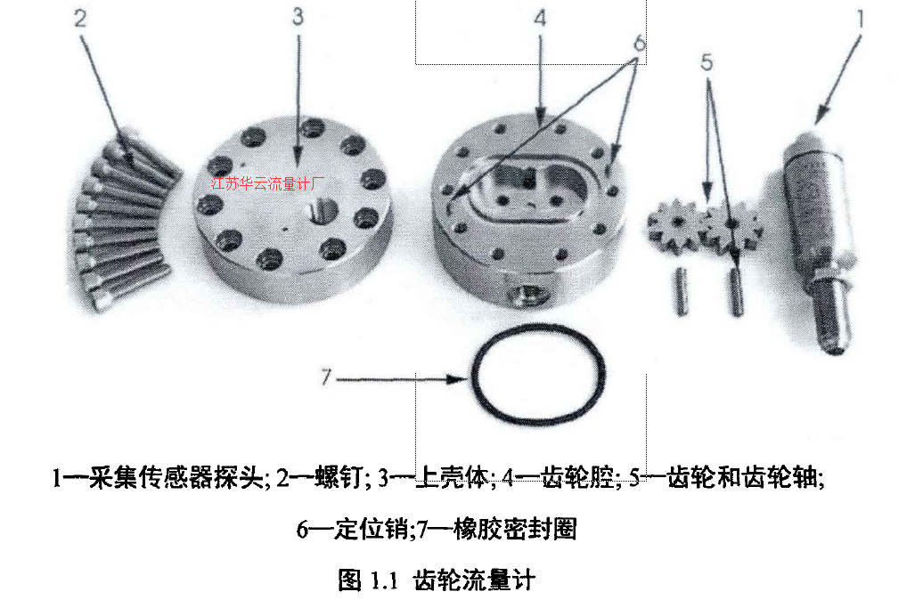 圖1.1齒輪流量計